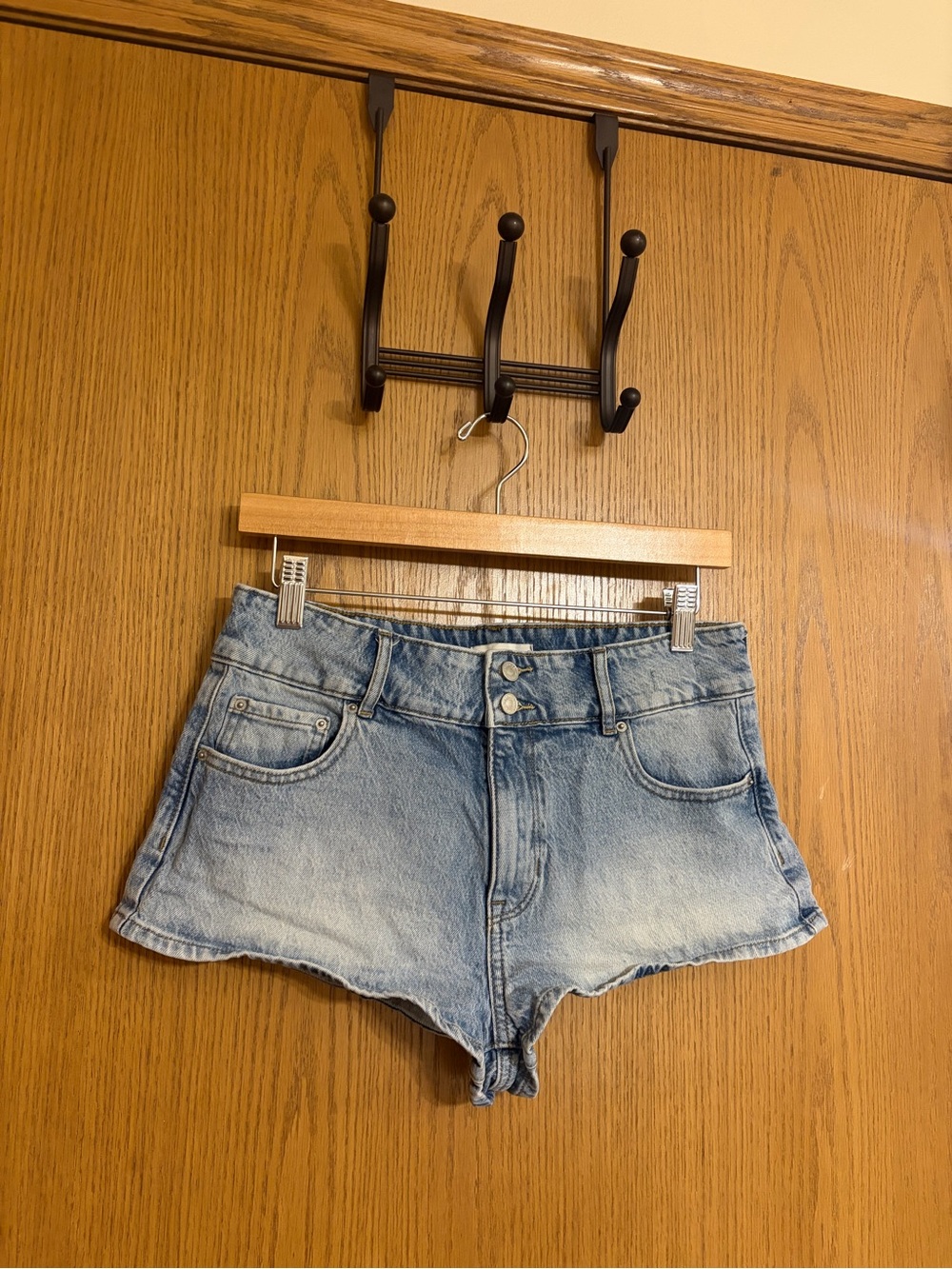 pacsun micro denim shorts